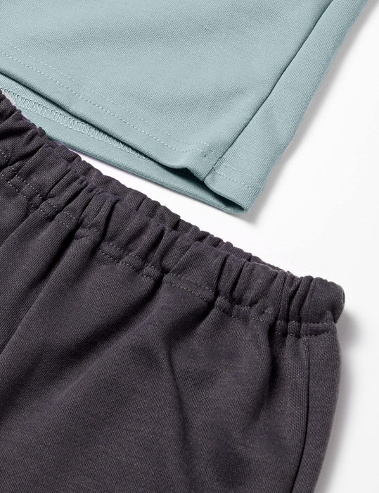 Sanrio Girls Pajama Set - Green Long Sleeve Top and Bottom 100% Cotton Size 100- Japan Figure Store - #1 Bring To You The Best Japanese Goods