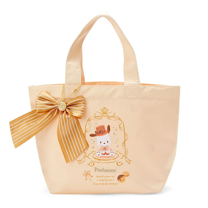 Sanrio Pochacco Tote Bag Tea Room Design Durable and Spacious 800023- Japan Figure Store - #1 Bring To You The Best Japanese Goods