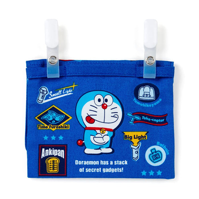 Sanrio Doraemon Pocket Pouch Clip Made in Japan with Name Space- Japan Figure Store - #1 Bring To You The Best Japanese Goods