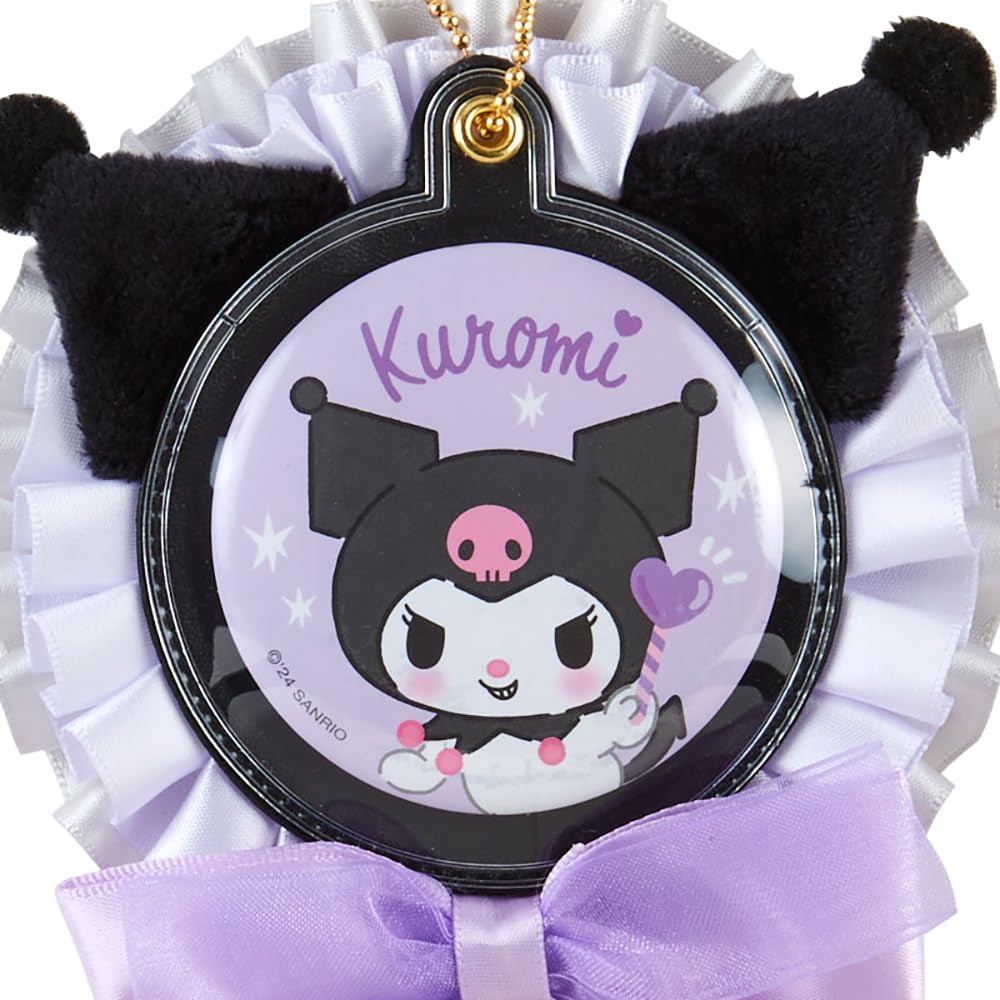 Sanrio Kuromi Rosette Stick Mascot Holder 19.5X10X1.5 Cm- Japan Figure Store - #1 Bring To You The Best Japanese Goods