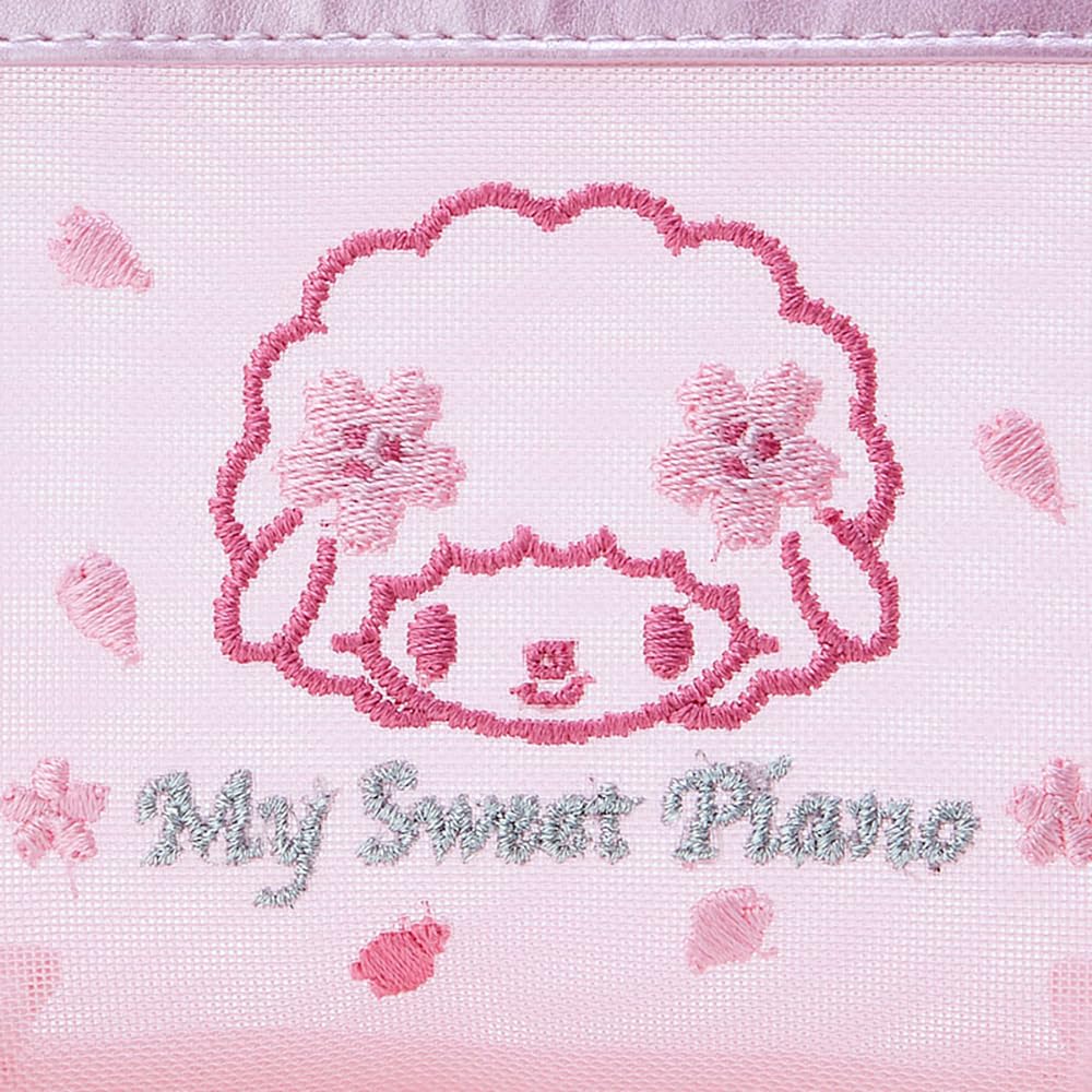 Sanrio Sakura Series Mesh Pouch My Sweet Piano 9x15x5cm Character Design- Japan Figure Store - #1 Bring To You The Best Japanese Goods