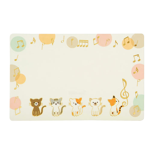 Sanrio Message Card Mini Cat & Musical Note Greeting Card - International Shipping- Japan Figure Store - #1 Bring To You The Best Japanese Goods