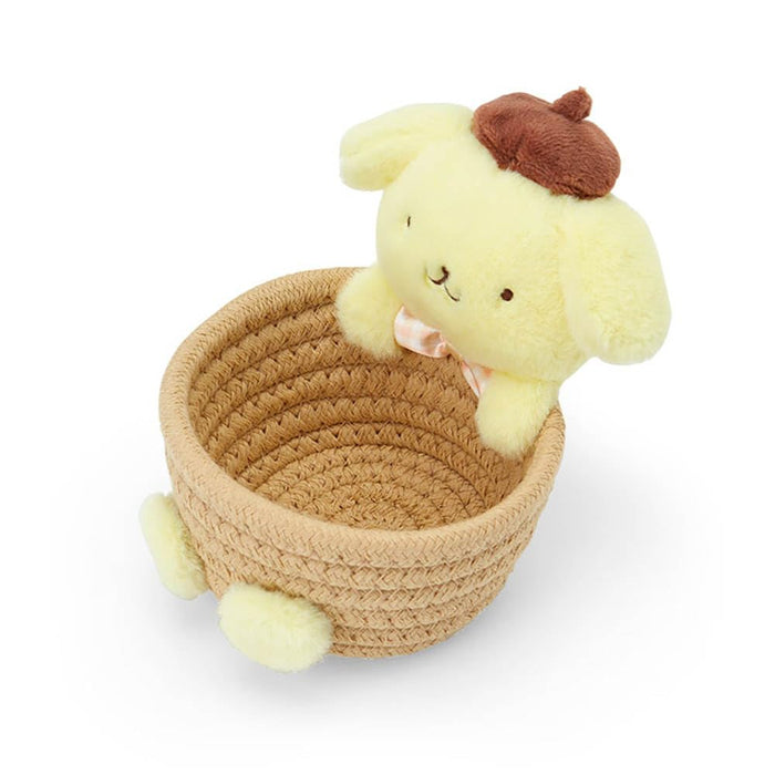 Sanrio Rope Basket with Mascot Pompompurin Storage 886149- Japan Figure Store - #1 Bring To You The Best Japanese Goods