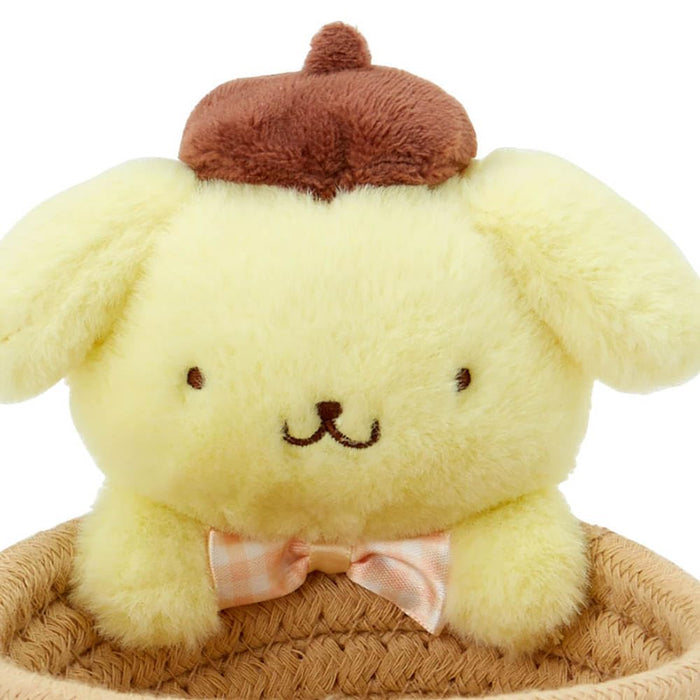 Sanrio Rope Basket with Mascot Pompompurin Storage 886149- Japan Figure Store - #1 Bring To You The Best Japanese Goods