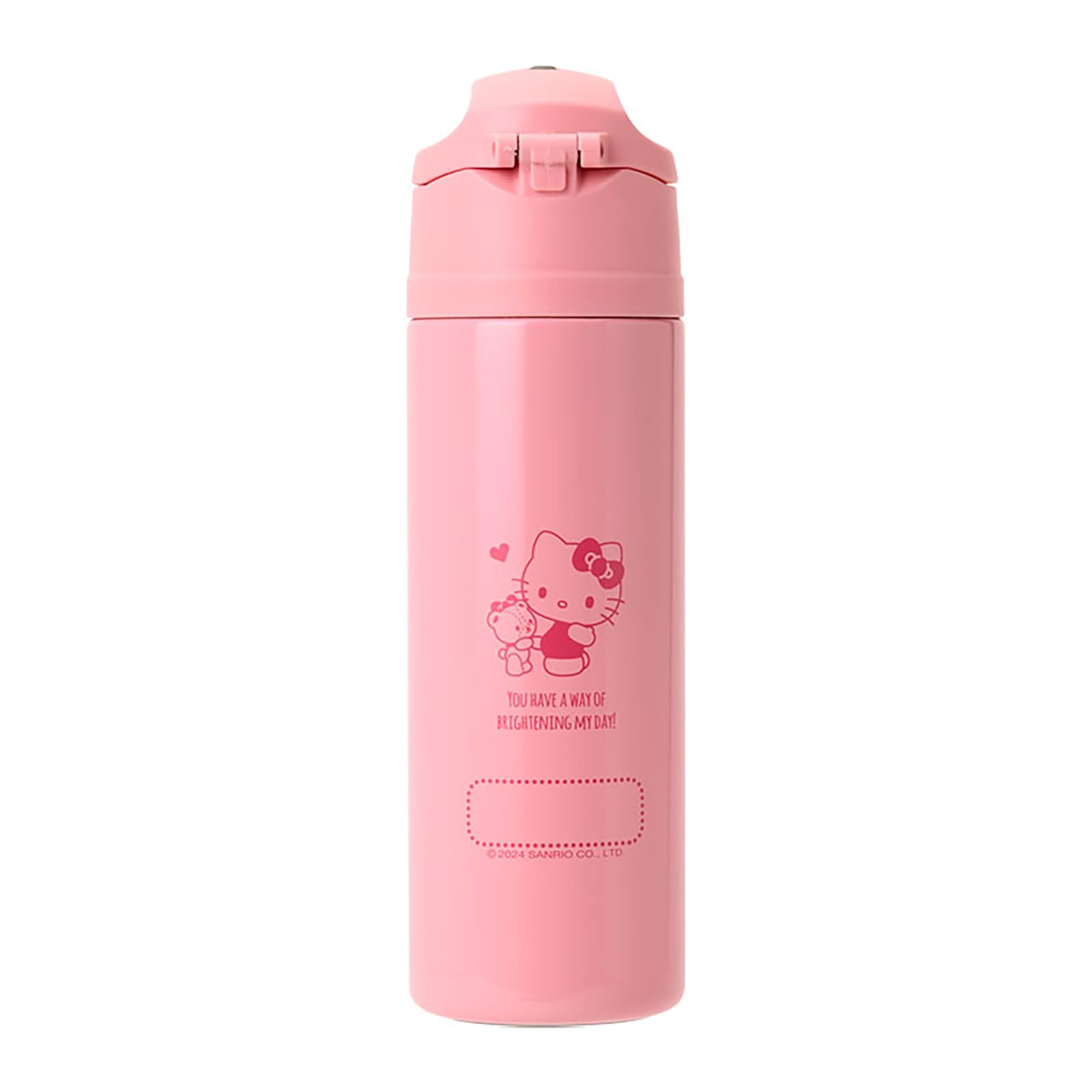 Sanrio Hello Kitty Stainless Steel Bottle 470ml for Kids with One-Touch Open
