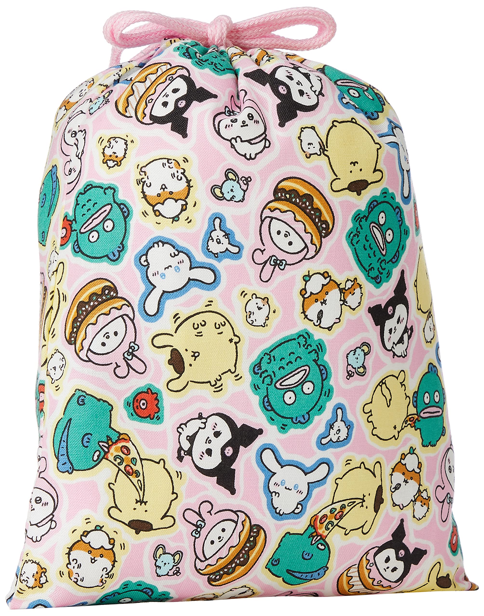 Sanrio Small Pink Drawstring Bag - Compact and Durable CG-2798 PK- Japan Figure Store - #1 Bring To You The Best Japanese Goods