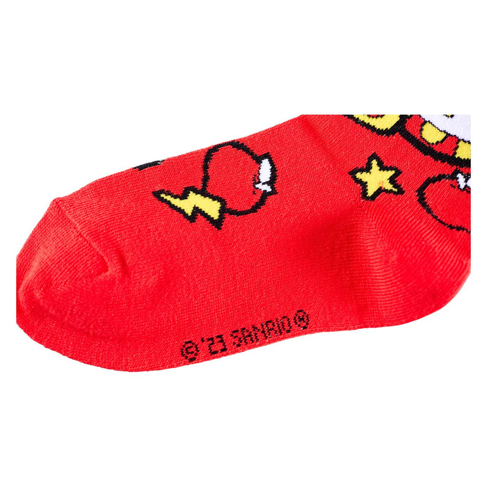 Sanrio Red Girls Socks Size 4-8 - Comfortable and Stylish- Japan Figure Store - #1 Bring To You The Best Japanese Goods