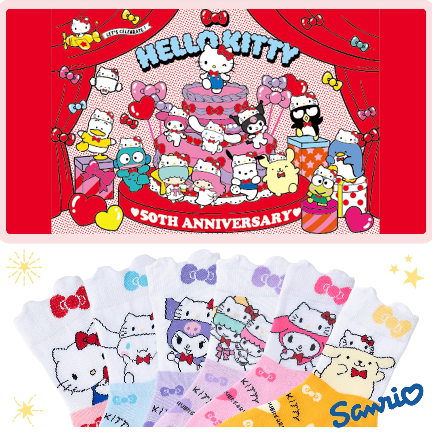 Sanrio Socks For Women & Kids - Cinnamoroll My Melody Short Length 1 Pair Various Sizes- Japan Figure Store - #1 Bring To You The Best Japanese Goods