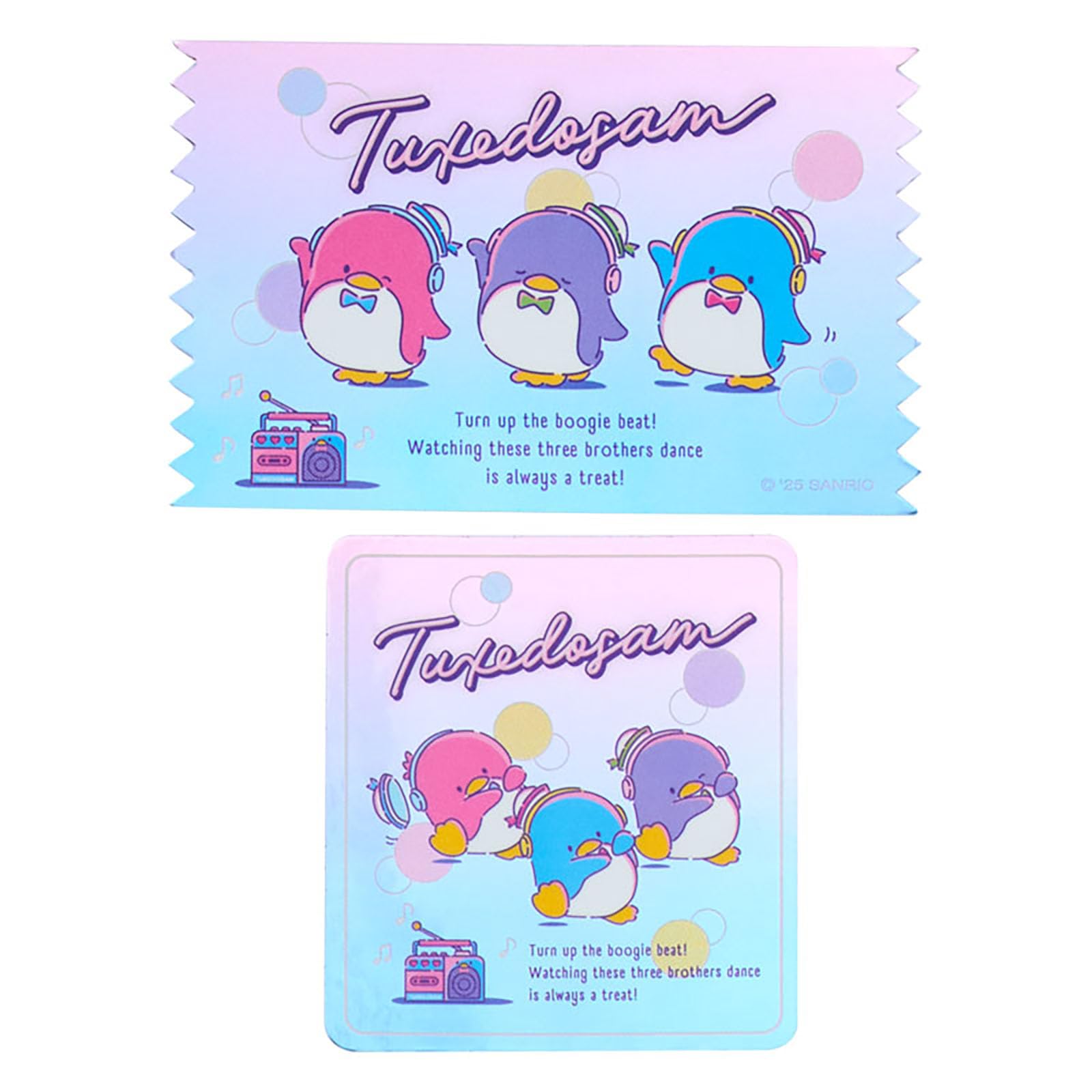 Sanrio Tuxedo Sam Dance and Music Sticker Set for Ages 3+ PVC Paper