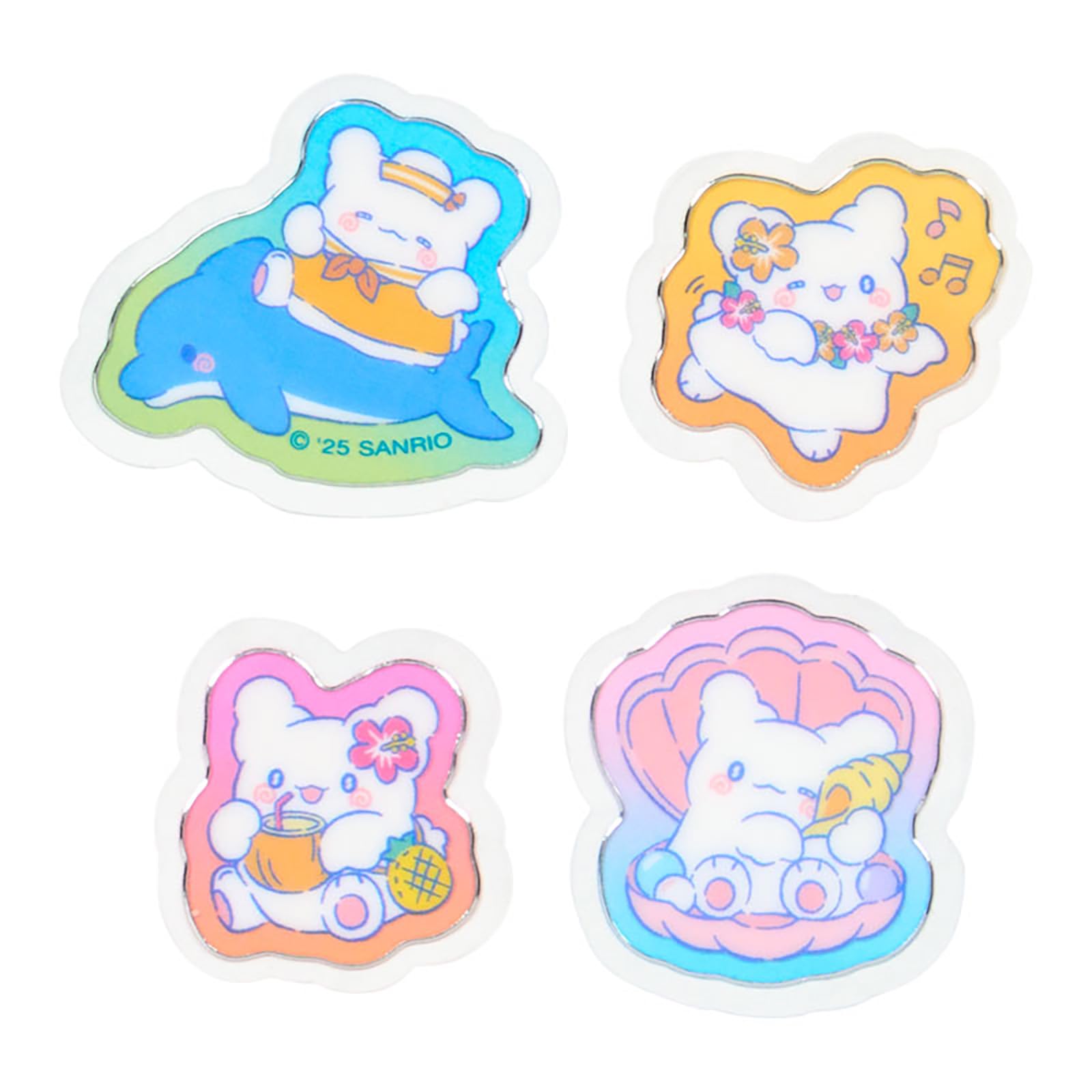 Sanrio Summer Stickers Hanamaru Obake PVC Case For Ages 3+ 176591- Japan Figure Store - #1 Bring To You The Best Japanese Goods