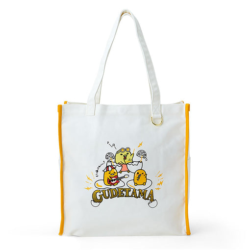 Sanrio Gudetama Festival Design Tote Bag - Stylish and Durable- Japan Figure Store - #1 Bring To You The Best Japanese Goods