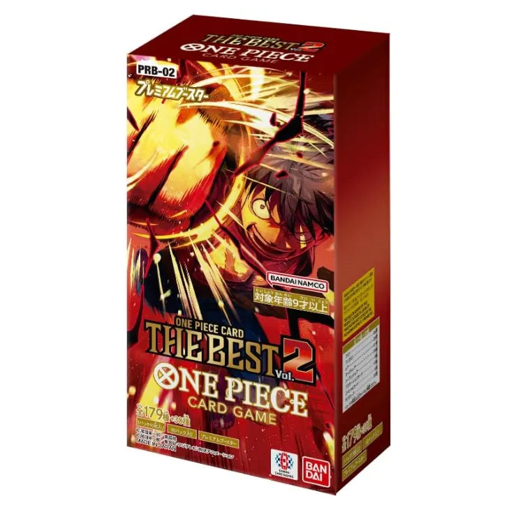 Bandai One Piece Card Game Premium Booster: The Best Vol.2 Box with 10 Packs