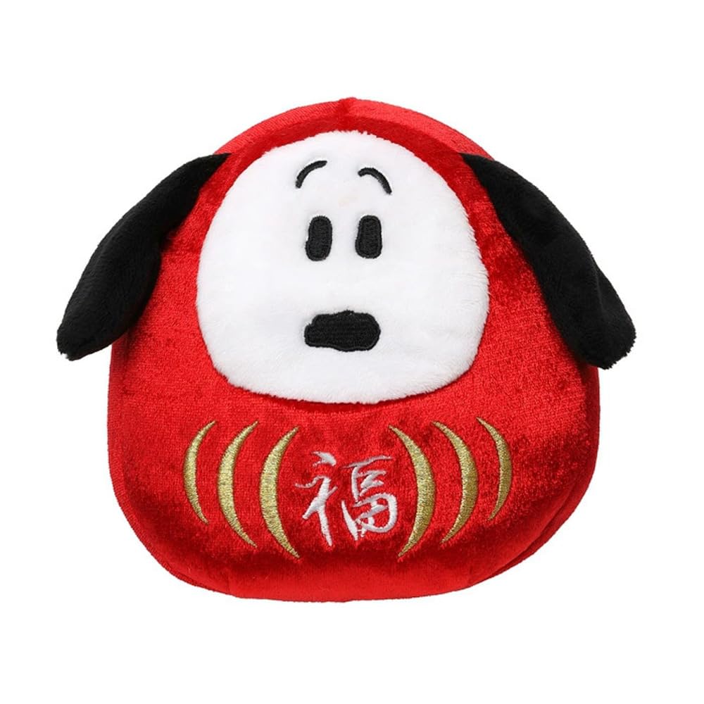 Sekiguchi Daruma Snoopy Plush Toy Small Size 685233 H14xW13xD10.5Cm
