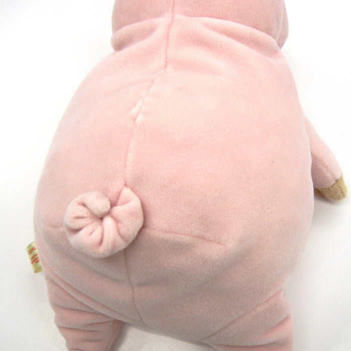 Shinada Global Mochi Series Large Pink Pig Plush Toy 22x22x30cm- Japan Figure Store - #1 Bring To You The Best Japanese Goods
