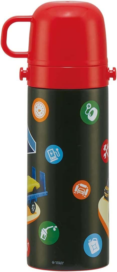 Skater Stainless Steel Kids Water Bottle 2-Way with Cup 430ml Tomica 22 Boys- Japan Figure Store - #1 Bring To You The Best Japanese Goods