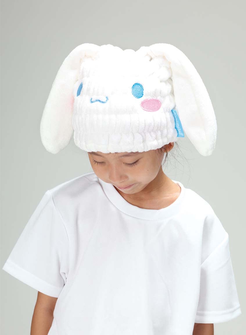 Skater Quick Drying Absorbent Cinnamoroll Animal Towel Cap 23cm x 17cm Sanrio- Japan Figure Store - #1 Bring To You The Best Japanese Goods