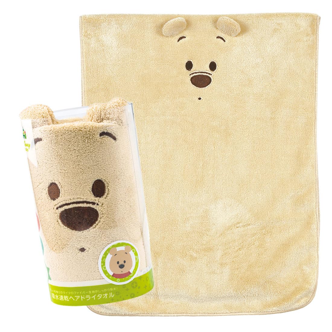 Skater Disney Winnie The Pooh Quick-Dry Absorbent Hair Towel 40x100cm - TOH1-A- Japan Figure Store - #1 Bring To You The Best Japanese Goods