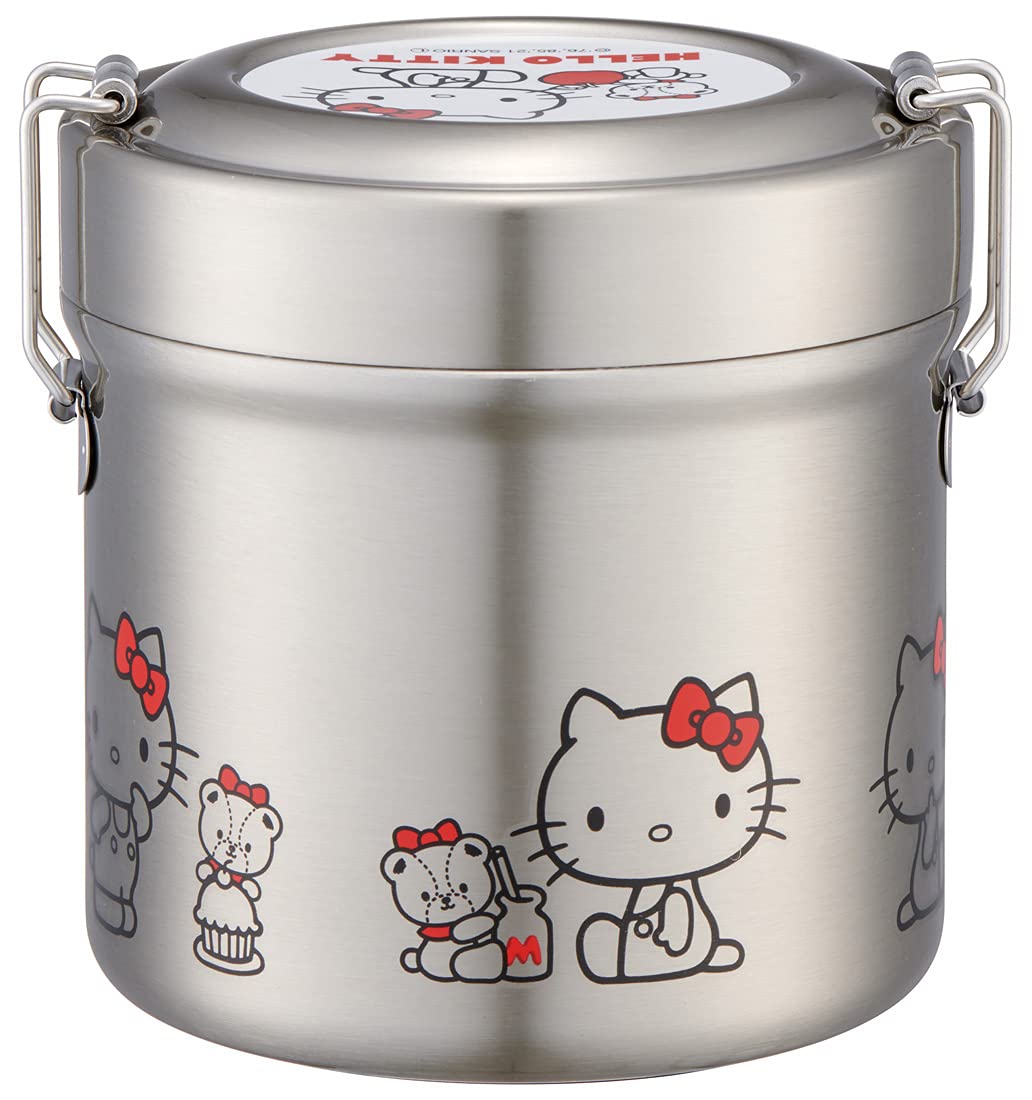 Skater 600ml Hello Kitty Stainless Steel Insulated Lunch Box Antibacterial Rice Bowl Type- Japan Figure Store - #1 Bring To You The Best Japanese Goods