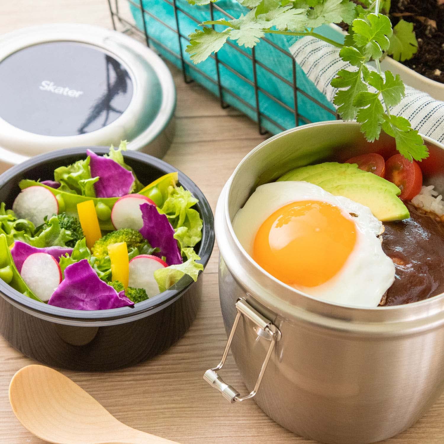 Skater 800ml Silver Antibacterial Stainless Steel Insulated Lunch Box - Rice Bowl Stlbd8Ag-A- Japan Figure Store - #1 Bring To You The Best Japanese Goods