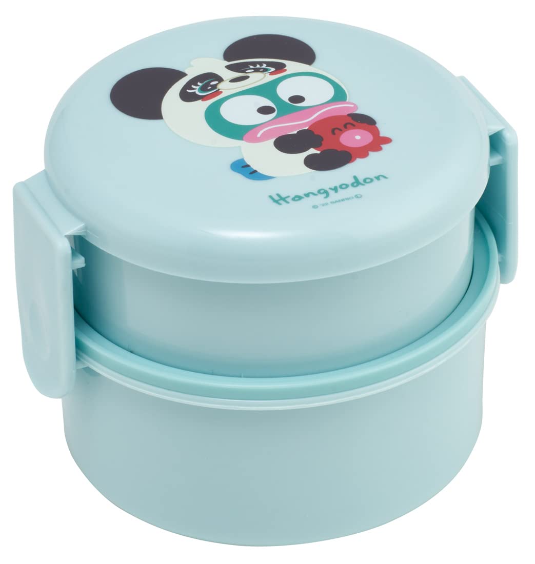 Skater 500ml 2 Tier Round Antibacterial Lunch Box Hangyodon Headgear Sanrio Design Made in Japan- Japan Figure Store - #1 Bring To You The Best Japanese Goods
