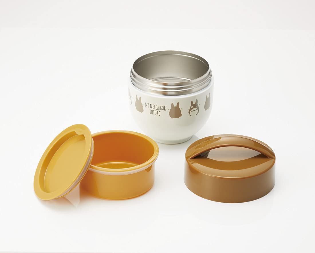 Skater 540ml Totoro Silhouette Thermal Lunch Box Ghibli Rice Bowl Jar Antibacterial LDNC6AG-A- Japan Figure Store - #1 Bring To You The Best Japanese Goods