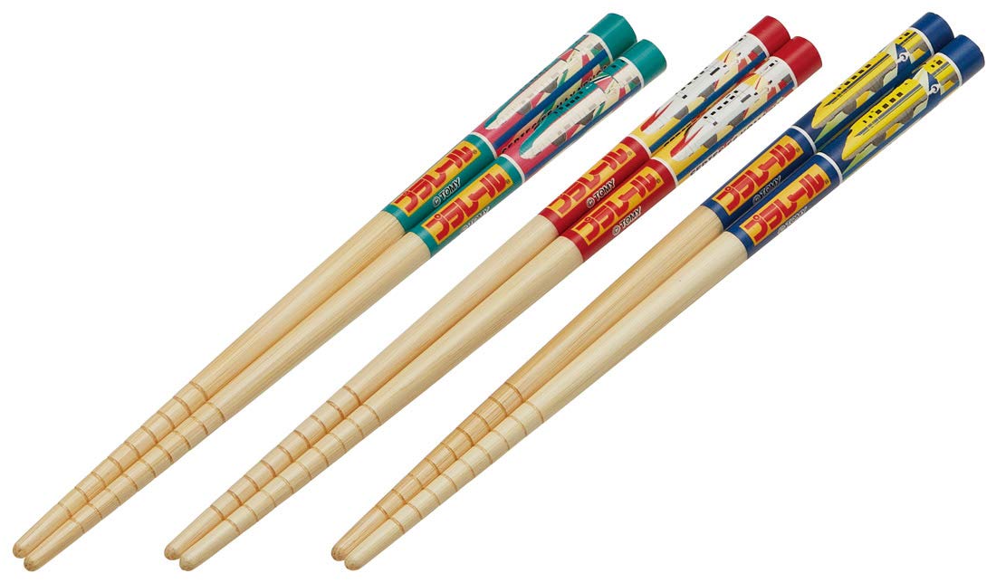 Skater Bamboo Chopsticks Set 16.5cm Set of 3 Plarail Design Skater- Japan Figure Store - #1 Bring To You The Best Japanese Goods