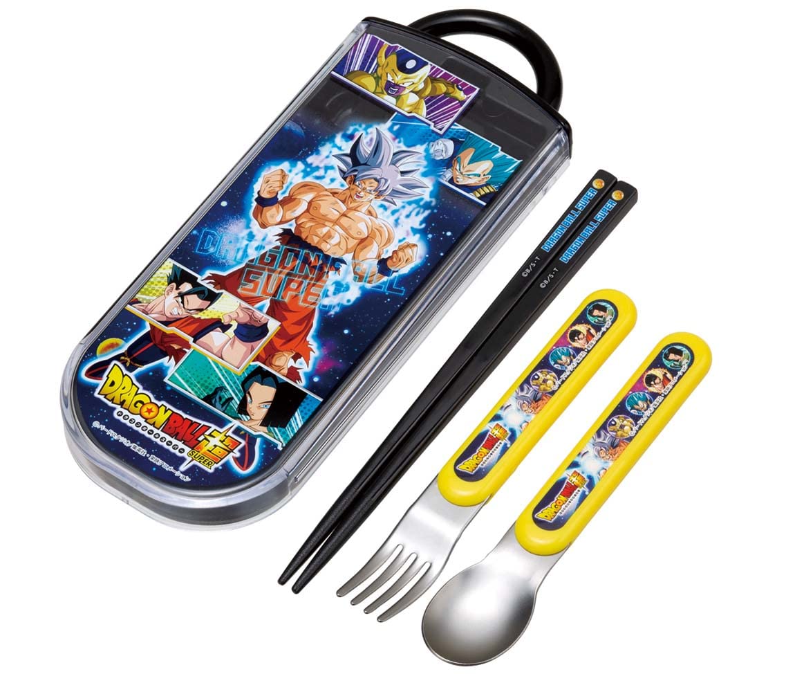 Skater Kids Antibacterial Chopsticks Spoon Fork Set Dragon Ball Super Made in Japan- Japan Figure Store - #1 Bring To You The Best Japanese Goods