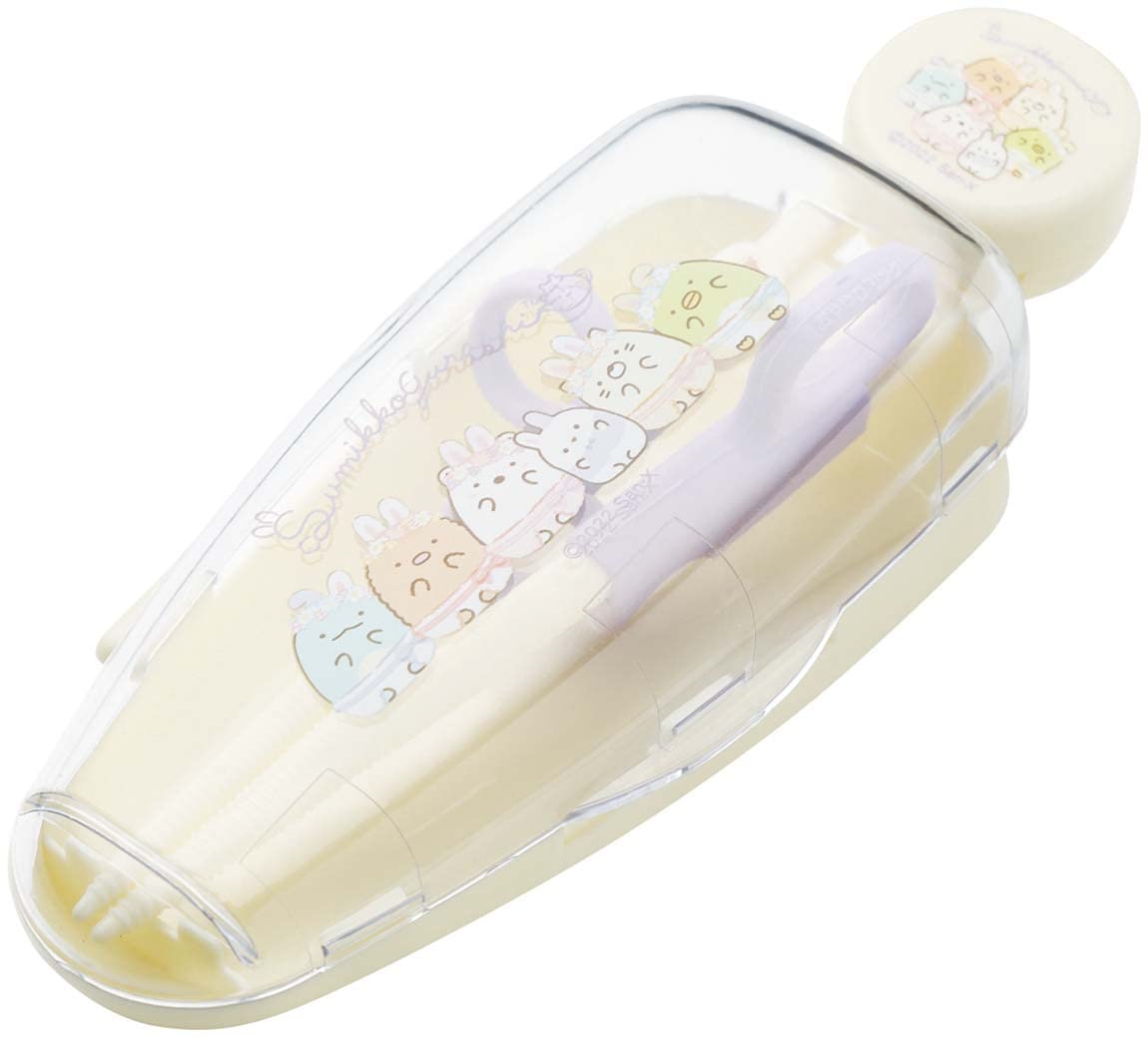 Skater Right-Handed Training Chopsticks 14cm - Sumikko Gurashi Design Ages 2-7 Square Tips with Case- Japan Figure Store - #1 Bring To You The Best Japanese Goods