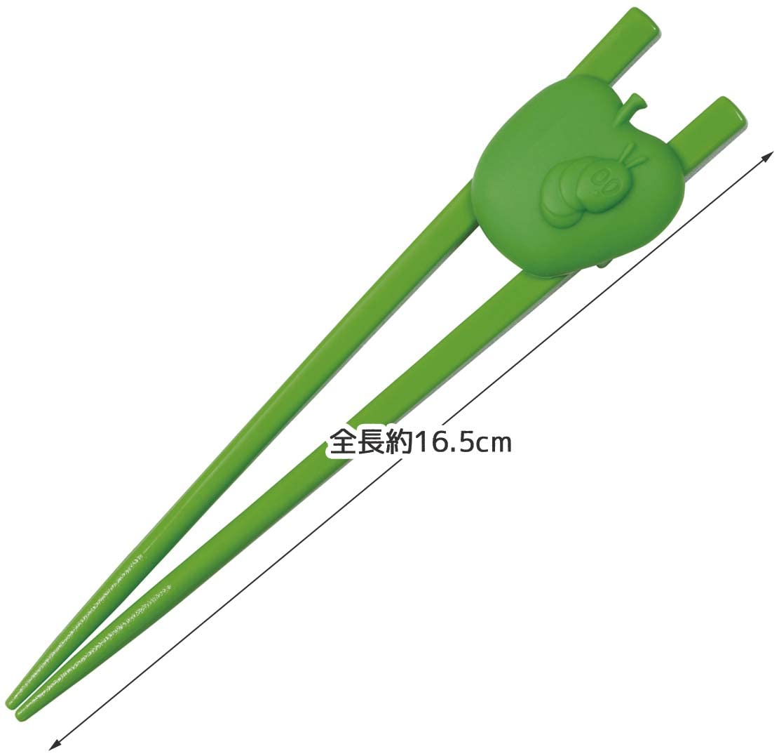Skater Kids Training Chopsticks with Holder 16.5cm Caterpillar Design Made in Japan - ATC1N-A- Japan Figure Store - #1 Bring To You The Best Japanese Goods