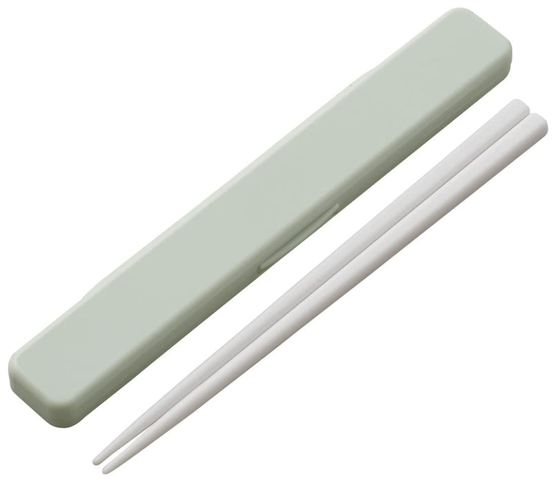 Skater 18cm Antibacterial Chopsticks and Case Set Dull Green - Made in Japan- Japan Figure Store - #1 Bring To You The Best Japanese Goods