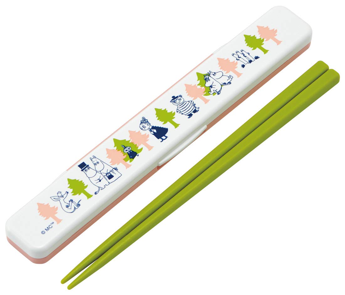 Skater Moomin Puto ABC3 - 18cm Chopsticks and Case Set- Japan Figure Store - #1 Bring To You The Best Japanese Goods