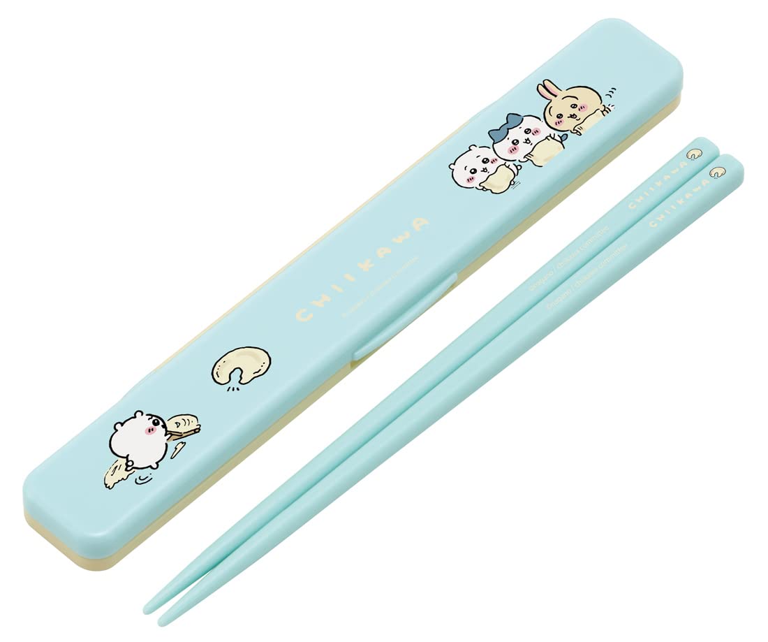 Skater Chiikawa 18cm Antibacterial Chopsticks and Case Set for Adults Made in Japan- Japan Figure Store - #1 Bring To You The Best Japanese Goods