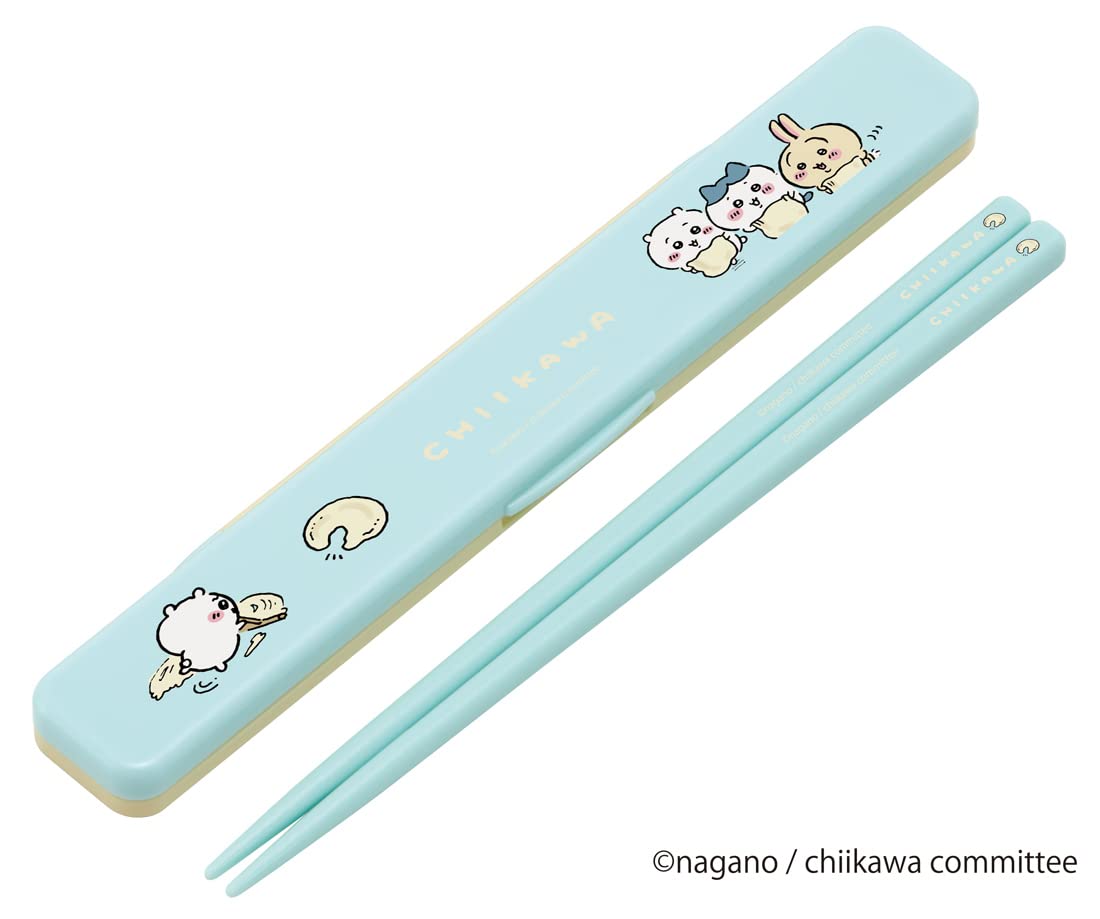 Skater Chiikawa 18cm Antibacterial Chopsticks and Case Set for Adults Made in Japan- Japan Figure Store - #1 Bring To You The Best Japanese Goods