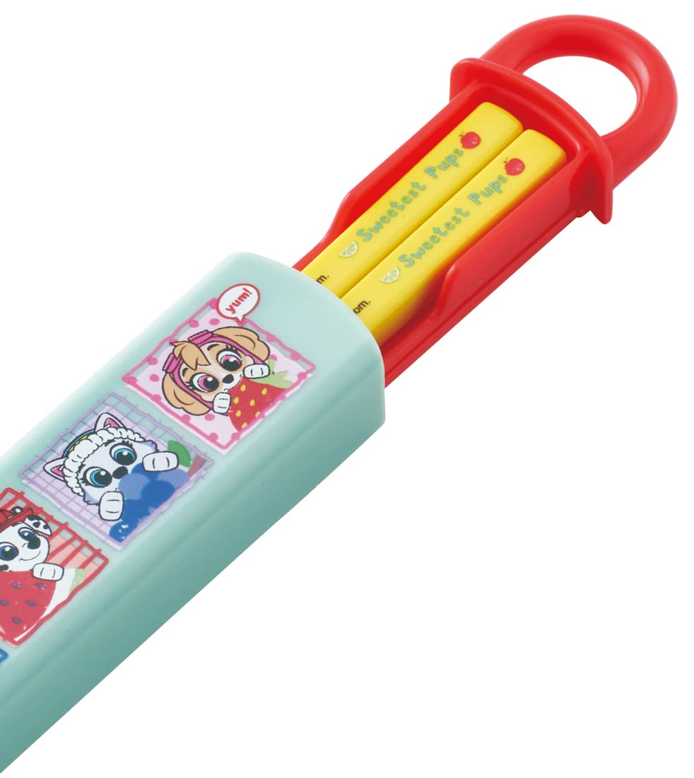 Skater Paw Patrol Kids Chopstick & Case Set Antibacterial 16.5cm - Made in Japan- Japan Figure Store - #1 Bring To You The Best Japanese Goods