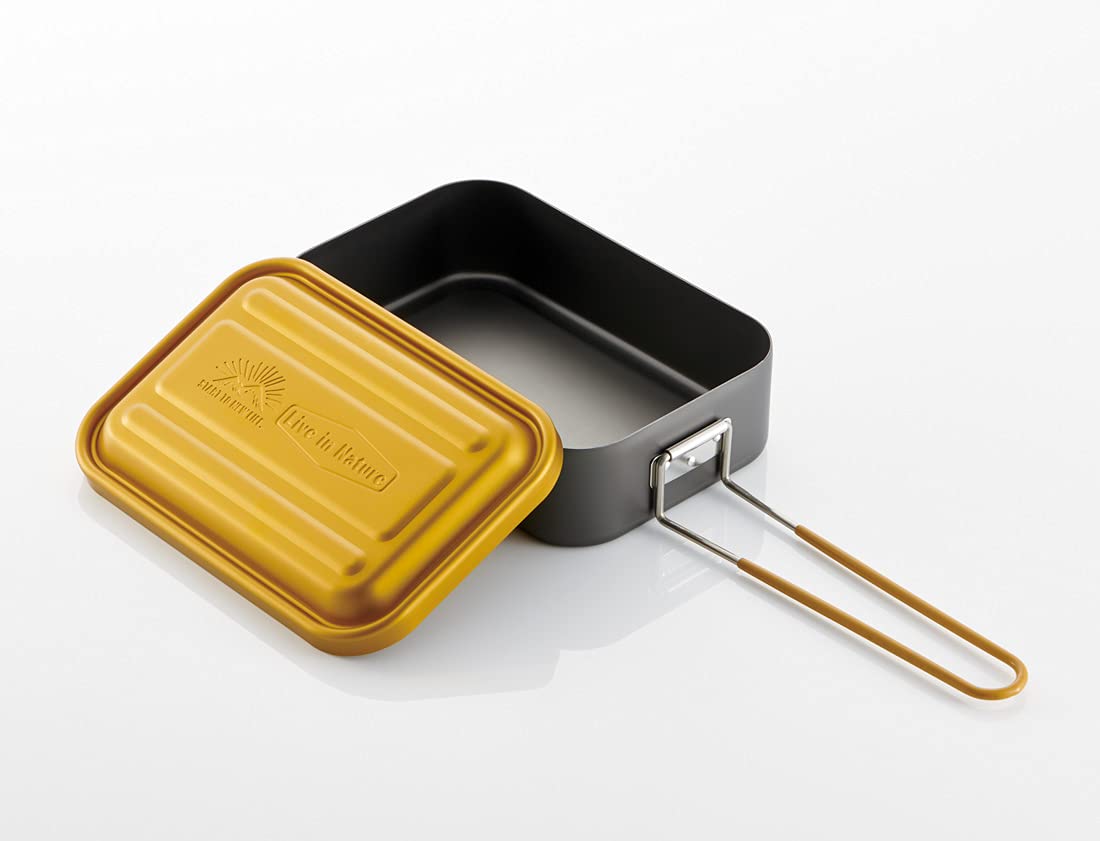 Skater 1000ml Yellow Outdoor Messtin - No Seasoning Required AFTM10N-A- Japan Figure Store - #1 Bring To You The Best Japanese Goods