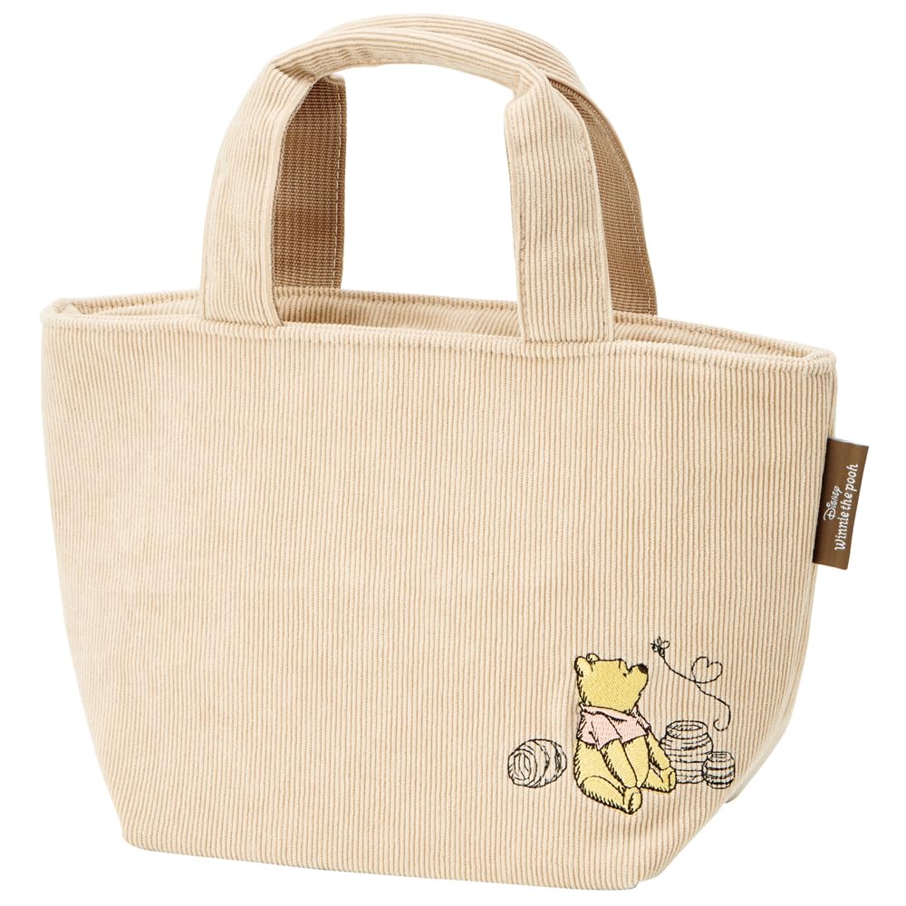 Skater Disney Winnie The Pooh Corduroy Insulated Lunch Bag 30x12x18Cm- Japan Figure Store - #1 Bring To You The Best Japanese Goods