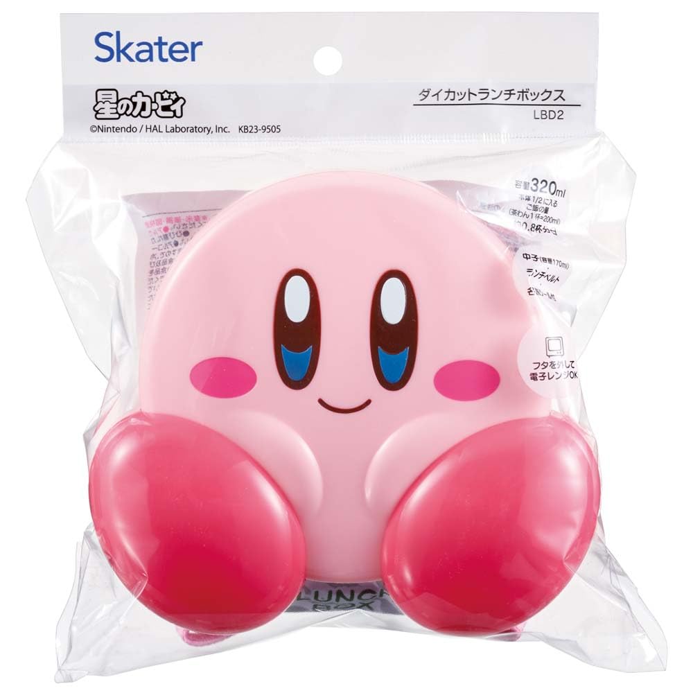 Skater Kirby of the Stars 320ml Die-Cut Lunch Box for Kids Bento