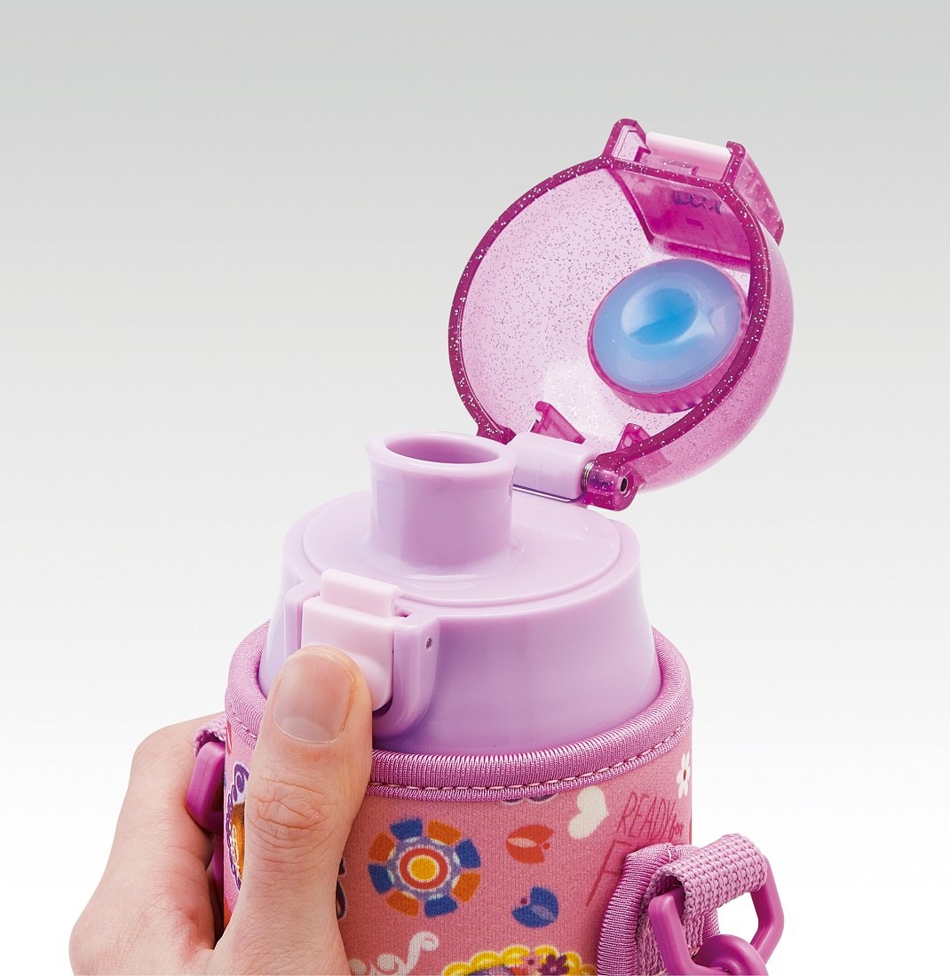 Skater Disney Sofia 17 Stainless Steel Water Bottle 580ml with Cover Ksdc6- Japan Figure Store - #1 Bring To You The Best Japanese Goods