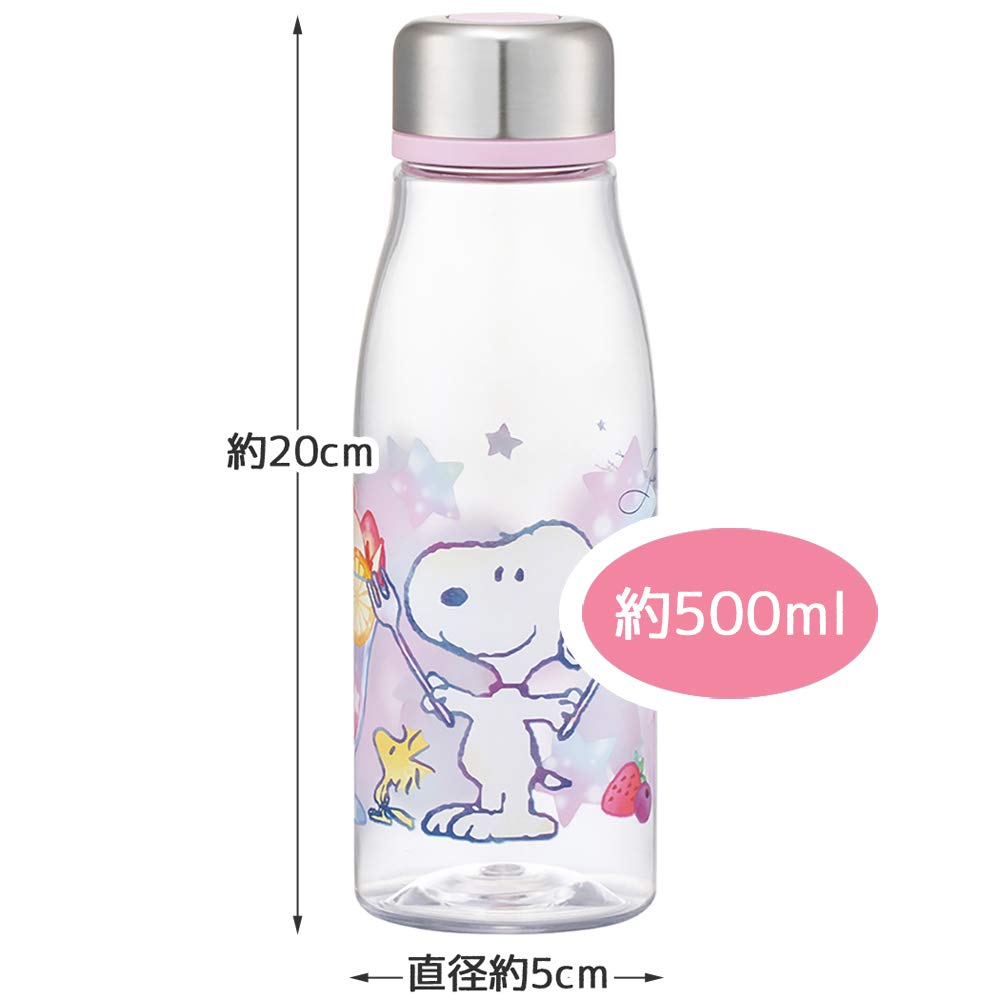 Skater 500ml Direct Drinking Water Bottle with Tea Strainer Snoopy Parfait Design- Japan Figure Store - #1 Bring To You The Best Japanese Goods