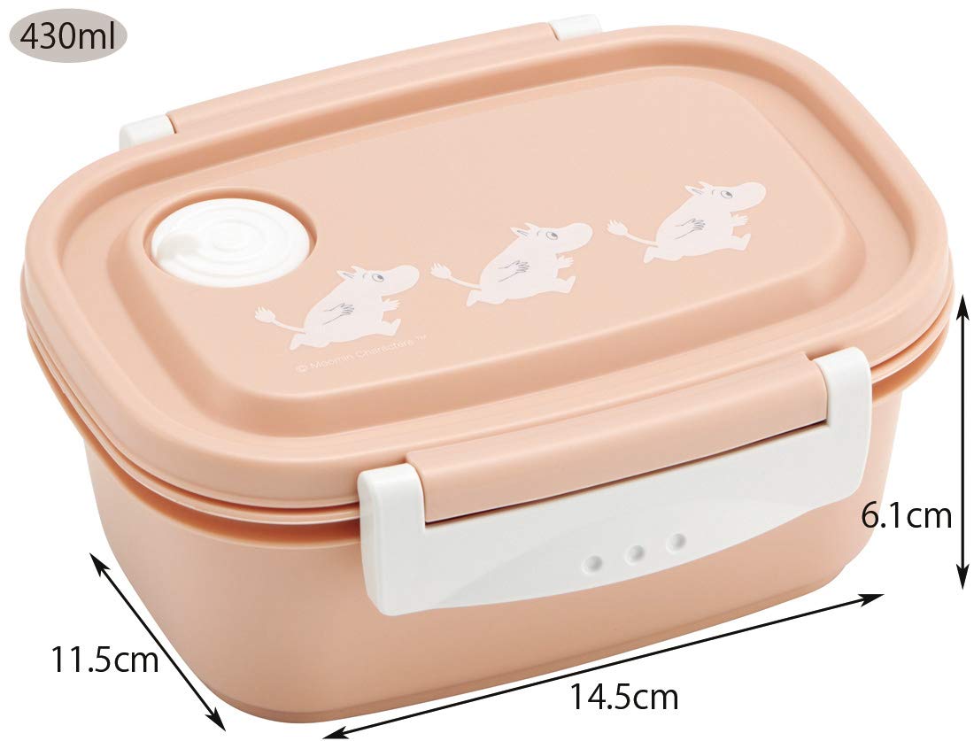 Skater Moomin 430ml Microwave Safe Easy Lunch Box - Light and Sealable Storage Container- Japan Figure Store - #1 Bring To You The Best Japanese Goods