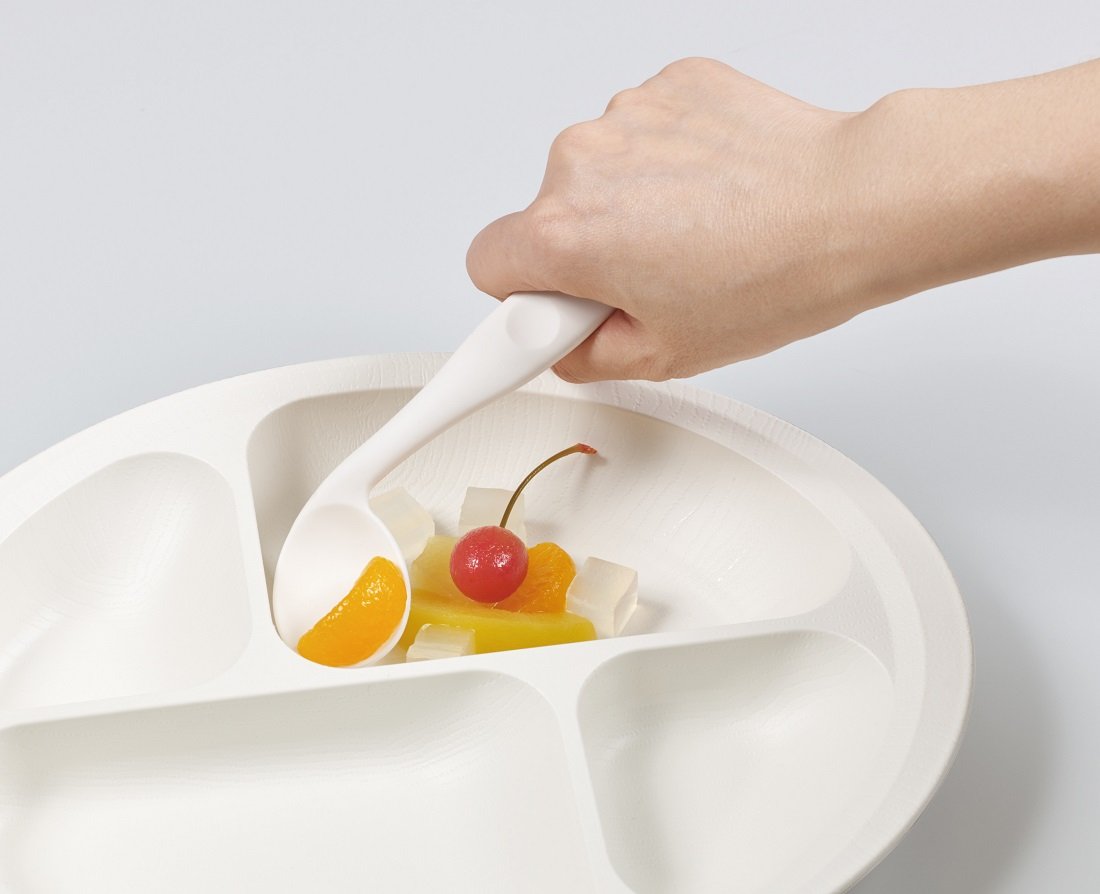 Skater Curved Neck Black Spoon - Easy-To-Scoop Design - Stcs1 Model- Japan Figure Store - #1 Bring To You The Best Japanese Goods