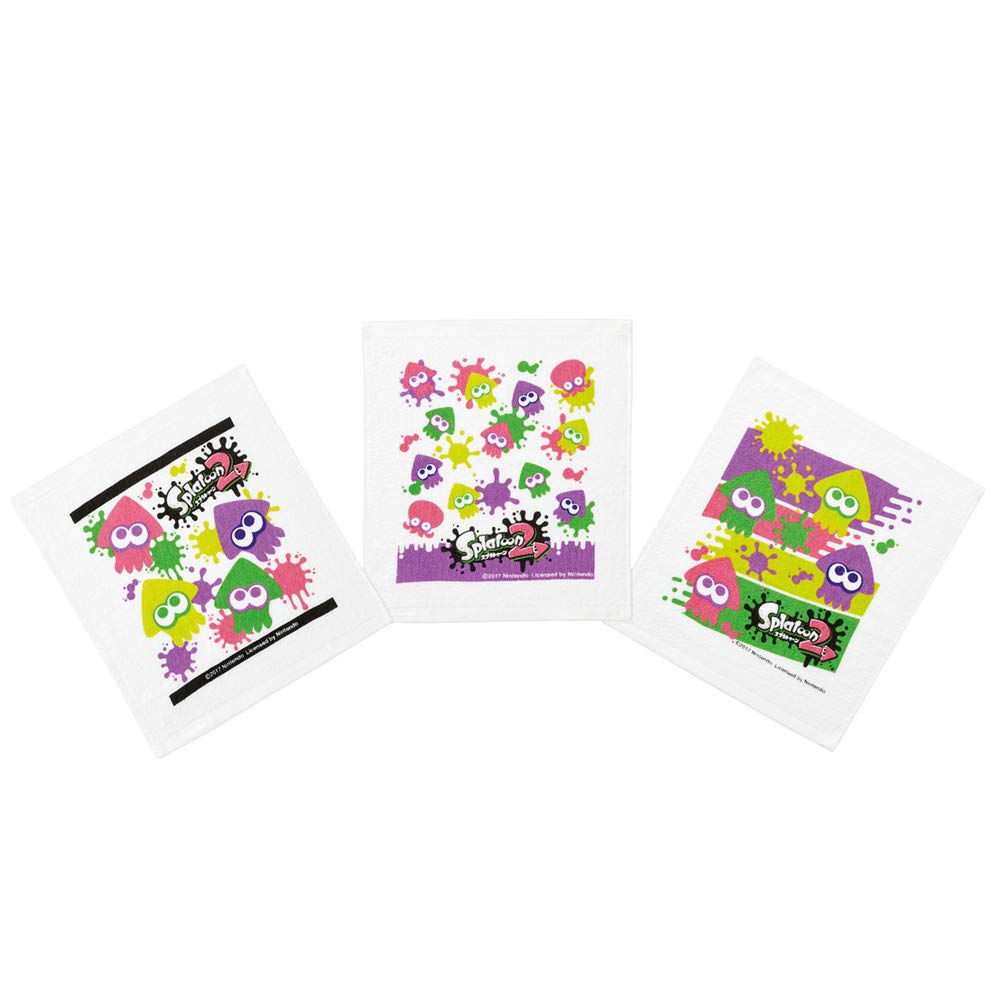Skater Splatoon 2 Themed 3-Pack Hand Towel Set - High Quality Absorbency- Japan Figure Store - #1 Bring To You The Best Japanese Goods