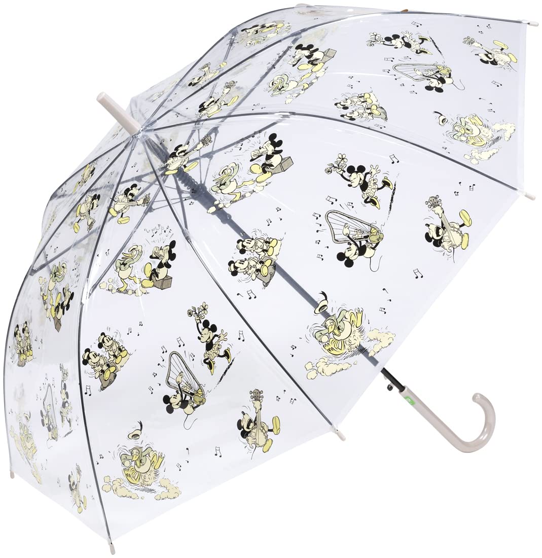 Skater Disney Mickey Mouse Long Umbrella for Adults 60cm Vinyl - UBV4-A- Japan Figure Store - #1 Bring To You The Best Japanese Goods