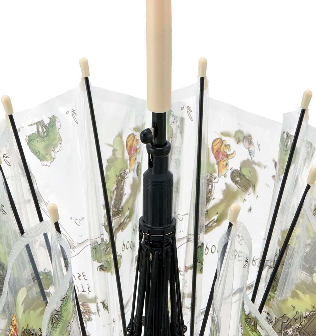 Skater Disney Winnie The Pooh Adult Vinyl Long Umbrella 60cm UBV4-A- Japan Figure Store - #1 Bring To You The Best Japanese Goods