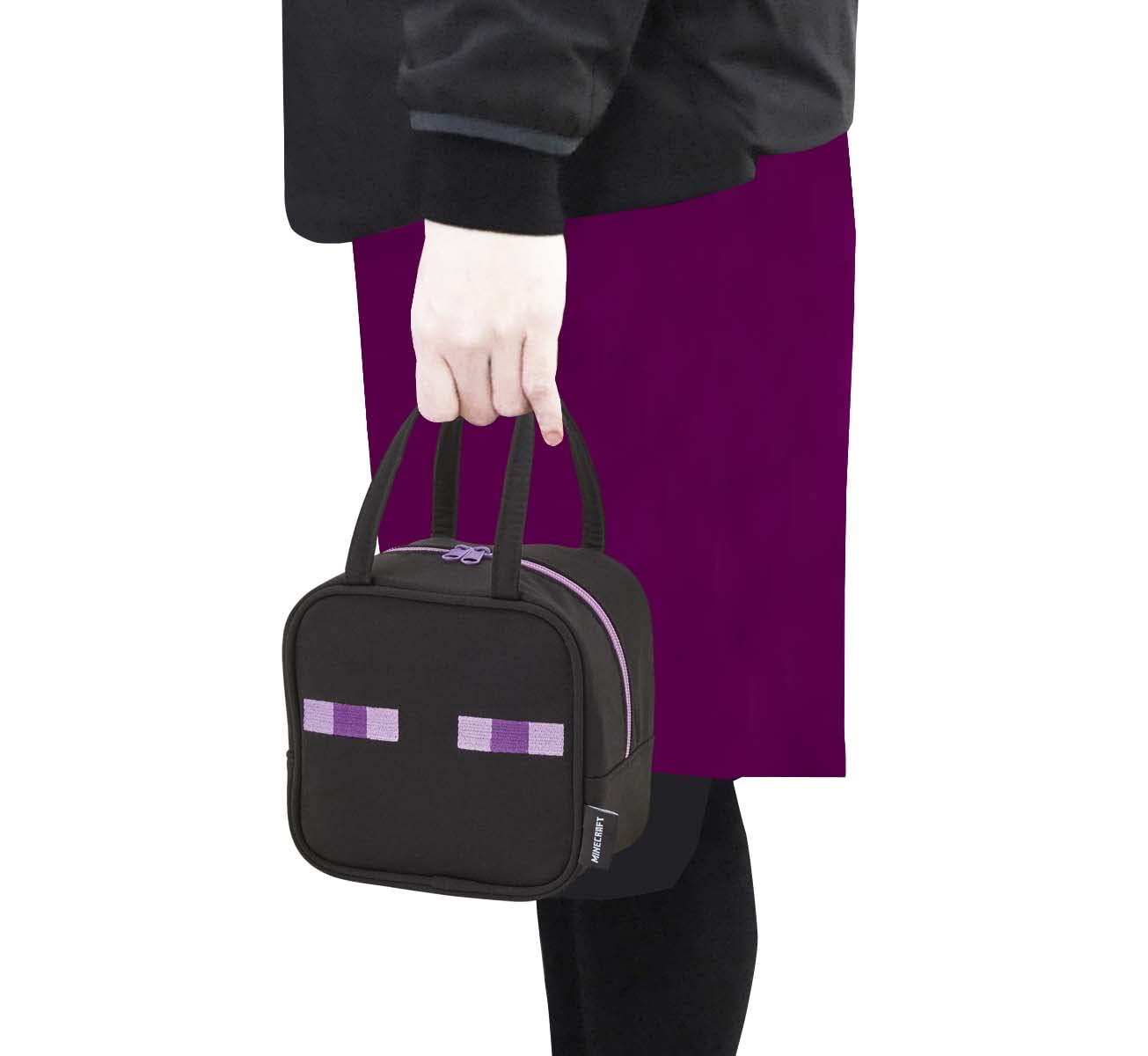 Skater Enderman Minecraft Lunch Bag with Mini Pocket 32 x 12 x H21cm - KNBP1- Japan Figure Store - #1 Bring To You The Best Japanese Goods