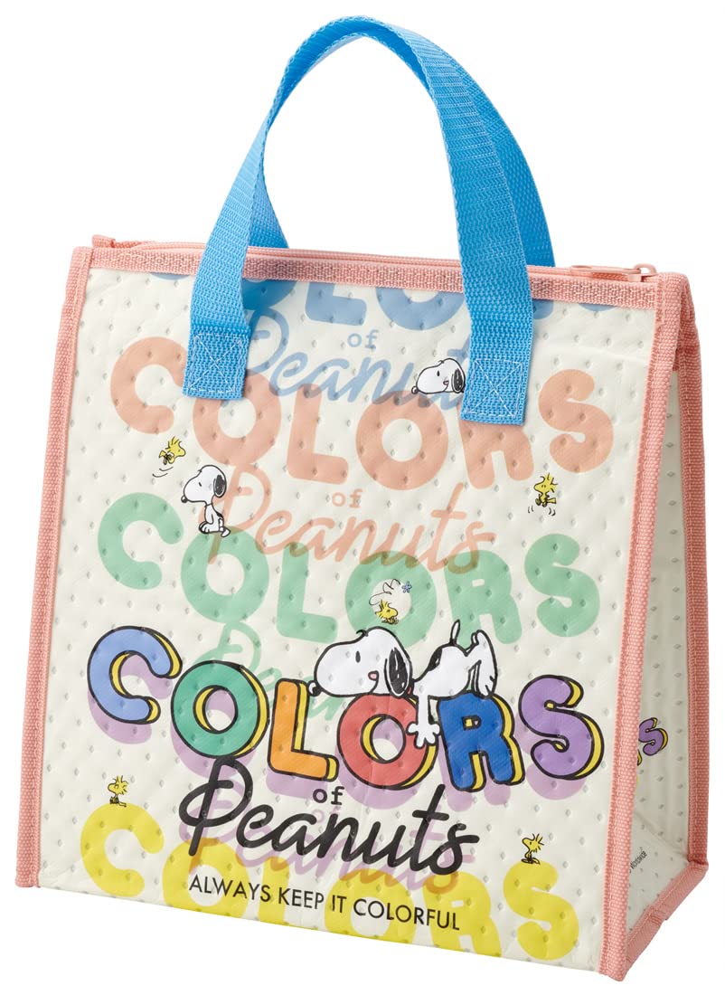 Skater Snoopy Peanuts Non-Woven Colorful Lunch Bag Cooler Fbc1-A- Japan Figure Store - #1 Bring To You The Best Japanese Goods