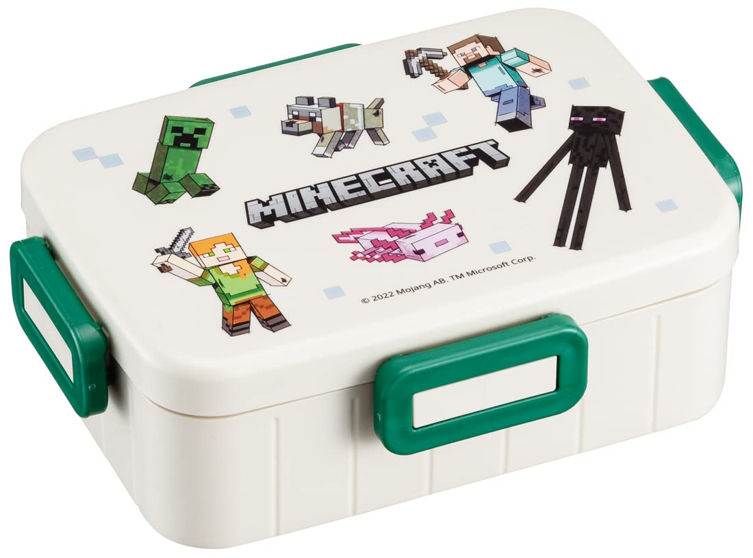 Skater Minecraft Explorer Lunch Box 650ml Antibacterial 4-Point Lock Made in Japan for Women- Japan Figure Store - #1 Bring To You The Best Japanese Goods
