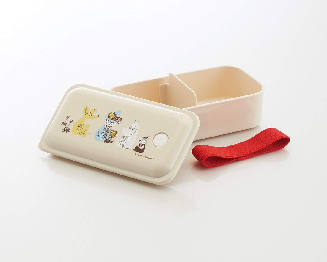 Skater Moomin Color 1 Tier Lunch Box 530ml Silver Ion Ag+ Antibacterial Integrated Gasket Fluffy Serving- Japan Figure Store - #1 Bring To You The Best Japanese Goods