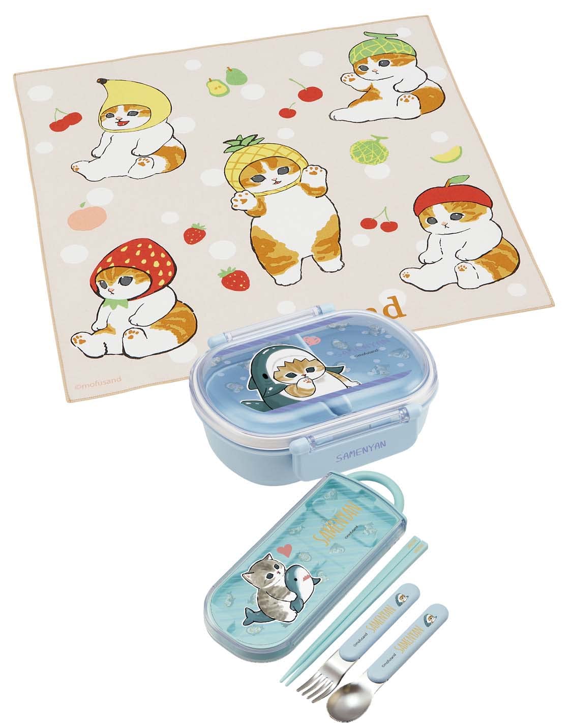 Skater Brand Mofusand Lunch Cloth 43 X 43 cm Made in Japan- Japan Figure Store - #1 Bring To You The Best Japanese Goods