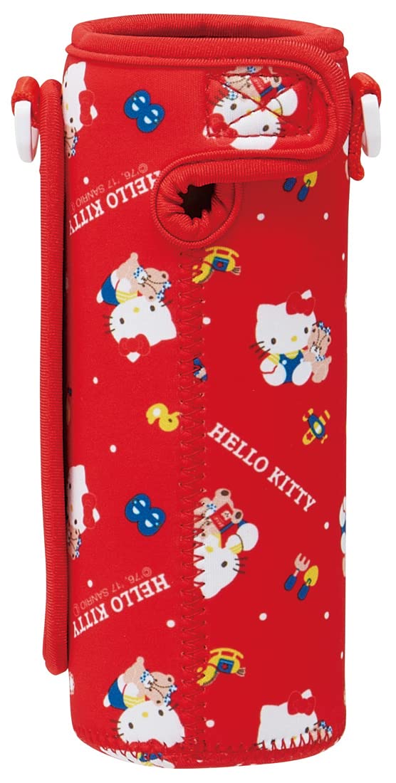 Skater Hello Kitty '80s Sanrio Water Bottle Cover with Strap & Holder SDC4/SKDC4 Compatible- Japan Figure Store - #1 Bring To You The Best Japanese Goods
